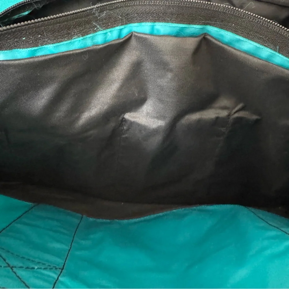 L.L. Bean Teal and Black Nylon Bag